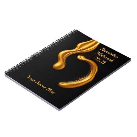 Luxury Perfume Vibe Islamic Notitieboek (Linkerzijde)