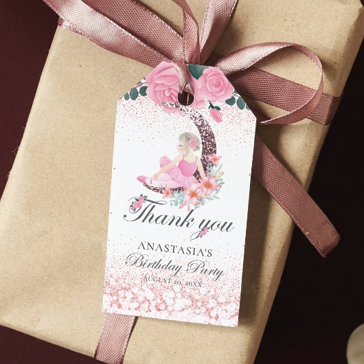 Luxury Personalized Birthday Ballerina Moon Cadeaulabel