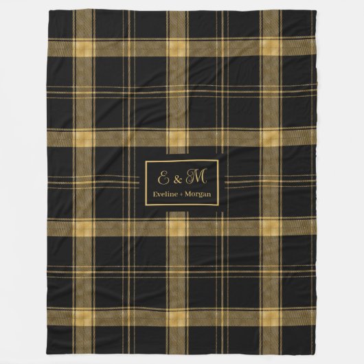Luxury Personalized Blanket for Wedding Gift Fleece Deken (Voorkant)