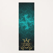 Luxury Personalized Damask gold Lijst Yogamat (Voorkant)