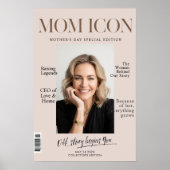 Luxury Personalized Mom | Custom Photo Magazine  Poster (Voorkant)