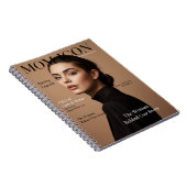 Luxury Personalized Mom Magazine Cover Photo  Notitieboek (Rechterzijde)