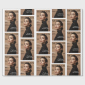 Luxury Personalized Mom Photo Custom  Cadeaupapier (Vlak)