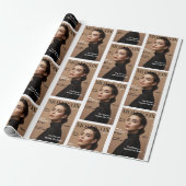 Luxury Personalized Mom Photo Custom  Cadeaupapier (Uitgerold)