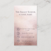 Luxury Photo Ballet School Visitekaartje (Achterkant)