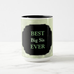 Luxury Pink "Best Big Sis Ever"-ontwerp Mok