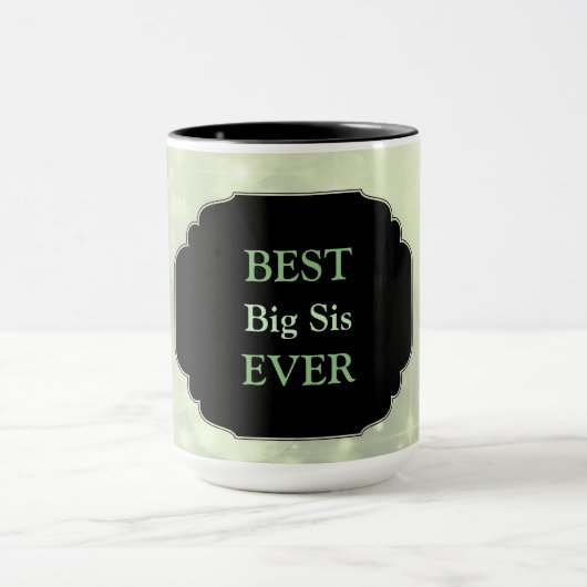 Luxury Pink "Best Big Sis Ever"-ontwerp Mok (Midden)