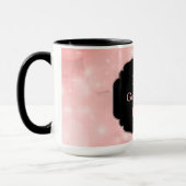Luxury Pink "Best Godmoeder Ever"-ontwerp Mok (Links)