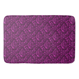 Luxury Pink Damask Floral Badmat