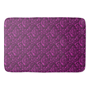 Luxury Pink Damask Floral Badmat