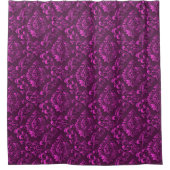 Luxury Pink Damask Floral Douchegordijn (Voorkant)