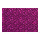 Luxury Pink Damask Floral Kussensloop (Achterkant-Rechts)