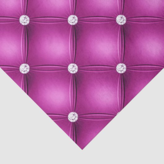 Luxury Pink Diamond Tufted Pattern Tissuepapier (Detail)