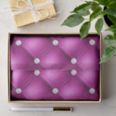 Luxury Pink Diamond Tufted Pattern Tissuepapier (Geschenk)
