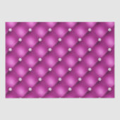 Luxury Pink Diamond Tufted Pattern Tissuepapier (Voorkant)
