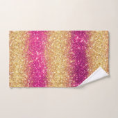 Luxury Pink Gold Glitter Bad Handdoek (Handdoek)
