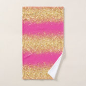 Luxury Pink Gold Glitter Bad Handdoek (Handdoek)