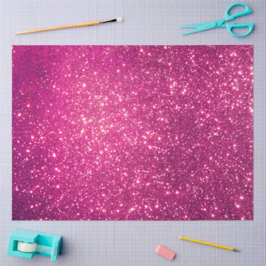 Luxury Pink Gold Glitter Tissuepapier (Craft)