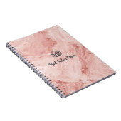 Luxury Pink Marble Custom Nail Salon with Logo Notitieboek (Rechterzijde)