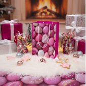 Luxury Pink Marble Pebble Gift Bag Medium Cadeauzakje