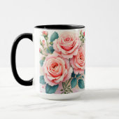 Luxury Pink Roses Beautiful Trendy Collection Mok (Links)