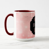 Luxury Pink Sparkly "Best Daughter Ever"-ontwerp Mok (Links)