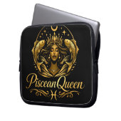 Luxury Piscean Queen Electronics Bag Laptop Sleeve (Voorkant Links)
