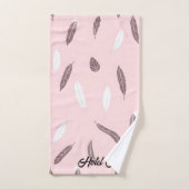 Luxury Popular Feathers Boho Collection Bad Handdoek (Handdoek)