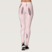 Luxury Popular Feathers Boho Collection Leggings (Achterkant)
