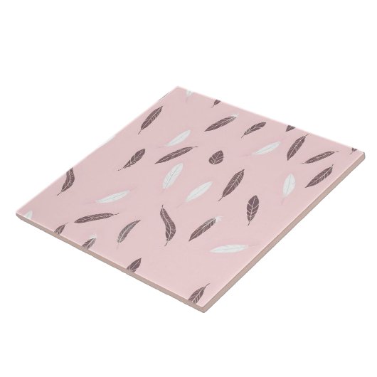 Luxury Popular Feathers Boho Collection Tegeltje (Zijkant)