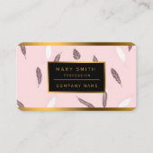 Luxury Popular Feathers Boho Collection Visitekaartje (Voorkant)