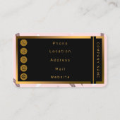 Luxury Popular Feathers Boho Collection Visitekaartje (Achterkant)