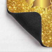 Luxury Popular Floral Gold Glitter Gift Muismat (Hoek)