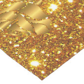 Luxury Popular Gift Floral Gold Glitter Medium Tafelloper (Hoek)