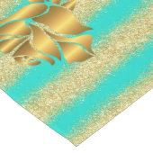 Luxury Popular Gift Floral Gold Glitter Medium Tafelloper (Hoek)