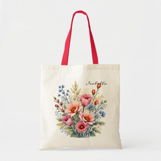 Luxury Popular Wildflowers Beautiful Collection Tote Bag (Voorkant)