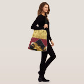 Luxury Portable Art: Gilded Zenith Opulent Swirl D Crossbody Tas (Op model)
