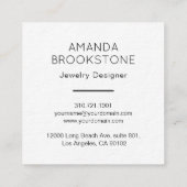 Luxury Premium Diamond Jewelry Visitekaartje Black (Achterkant)