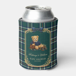 Luxury Preppy Teddy Bear Plaid Baby Shower  Blikjeskoeler