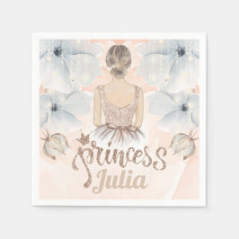 Luxury Princess Birthday Beige glitter Servet