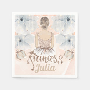 Luxury Princess Birthday Beige glitter Servet