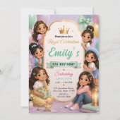 Luxury Princess Feestje Kaart (Voorkant)