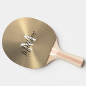 Luxury & Profession Gold Metallic Ping Pong Paddle Tafeltennisbatje (Zijkant)