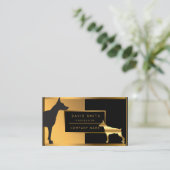 Luxury Professional Dog add Jouw tekst Visitekaartje (Staand voorkant)