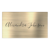 Luxury Professional Gold Foil Modern Naambadge (Voorkant)