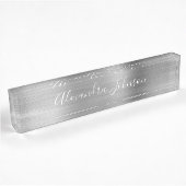 Luxury Professional Silver Foil Modern Naambordje