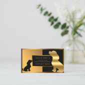 Luxury Professional Veterinarian Dog Voeg Jouw tek Visitekaartje (Staand voorkant)