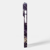 Luxury Purple and Gold Marble iPhone Case (Achterkant / Links)