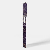 Luxury Purple and Gold Marble iPhone Case (Achterkant / Rechts)