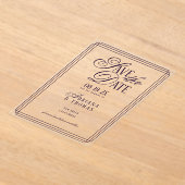 Luxury Purple Wedding Save The Date Acryl Uitnodigingen (Laagn)